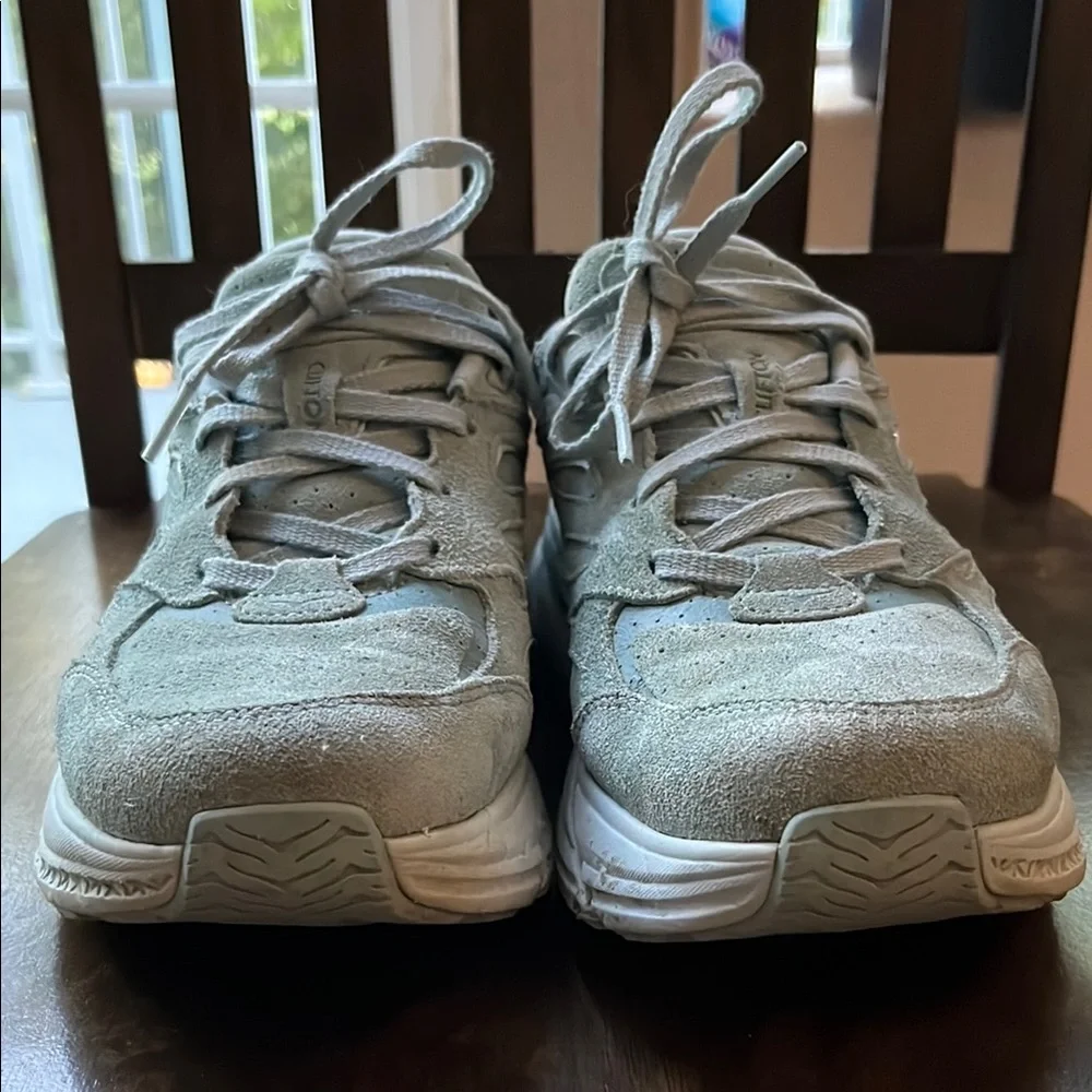 Hoka One One Women's Sneakers - Light Sage Green and White